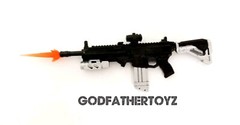 MARVEL LEGENDS ASSAULT RIFLE BLASTER SHOTGUN WITH GUN FIRE EFFECT CUSTOM FODDER