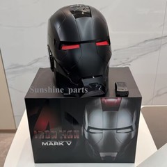New Autoking Iron Man Black MK5 Helmet Electronic Wearable Voice-control Mask