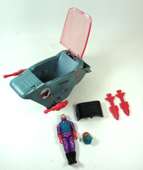 Vintage GI Joe 1987 Cobra Sea Ray Submarine Front w Toxo Viper Original Hasbro