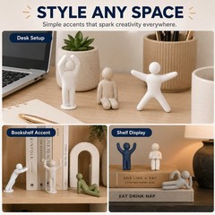 8-Pose Set 3D Printed Chameleon Hide and Seek Figures DIY Paintable Decor
