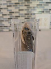 VINTAGE STAR WARS AFA 85 NM+ BIB FORTUNA BEIGE LINING LIGHT STAFF HK