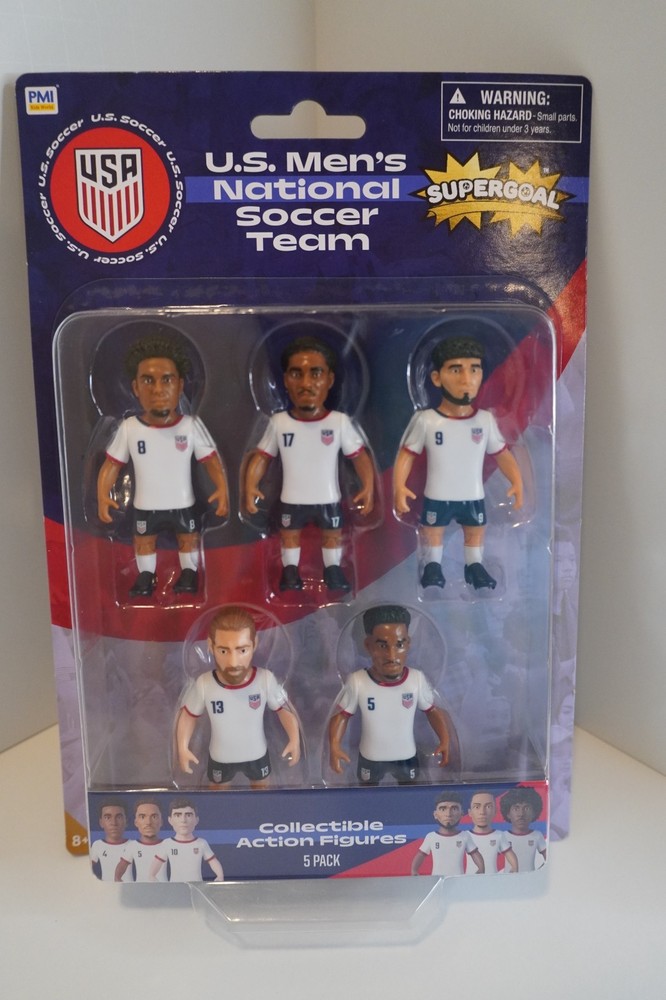 Supergoal U.S. Men’s National Soccor Team, Collectible Action Figures, 5 Pack
