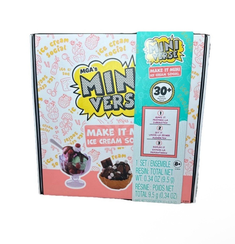 MGA’s Miniverse Make It Mini Ice Cream Social BRAND NEW! FREE SHIPPING For BUYER
