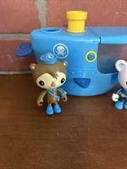 Octonauts Blue Gup C Submarine with Kwazii Vehicle & 3Figure Mattel 2011 Toy