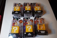 Lot of 6 – Super Mario Bros Movie 1.25 in Mini Figures Jakks Pacific Inc. NIB