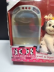 Disney 101 Dalmatians 1990s Bathtime Jewel & Dipstick Figure Set New In Box