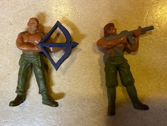 VINTAGE 1986 G.U.T.S. TOY SOLDIER ACTION FIGURES LOT OF 8