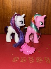 My little pony g4 brushable, Rarity & Sweetie swirl duo, MLP