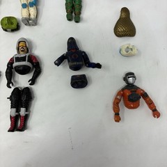 LOT Of 9 GI JOE 3.75” Action Figures 1980’s Plus Extras-Sold For Parts-See Pics
