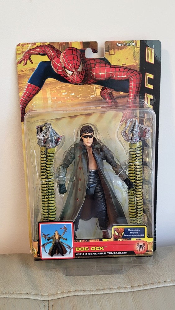 2004 SPIDER-MAN 2 DOC OCK ACTION FIGURE 4 Bendable Tentacles TOY BIZ SEALED